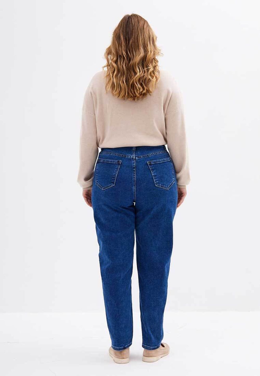 Джинсы больших размеров на молнии