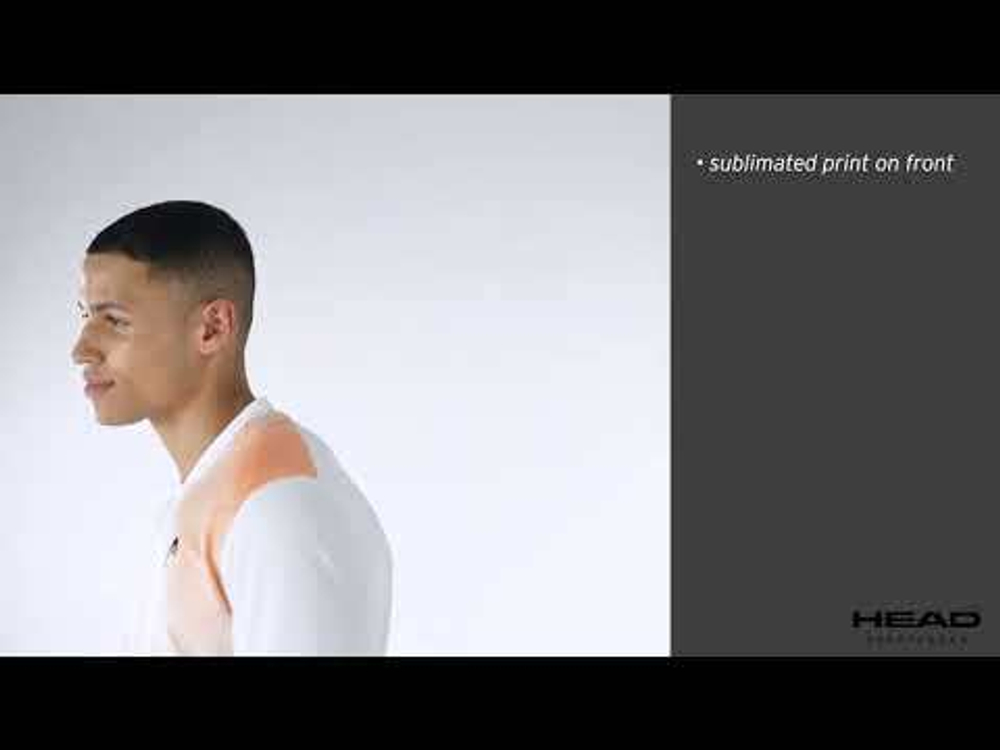 Мужская теннисная футболка Head Topspin - белый