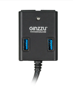 Картридер USB - Xaб Ginzzu GR-384UAB (4USB 3.0) + адаптер