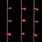 Светодиодный занавес 2*2 м., 400 красных LED ламп, прозрачный провод ПВХ, LTC (PCL402-10-2R)
