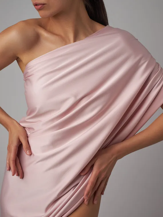 Атлас (сатин) оптом эластичный бельевой, лотос 019