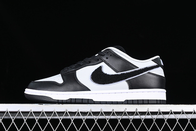 Nike Dunk Low Chenille Swoosh Black Grey