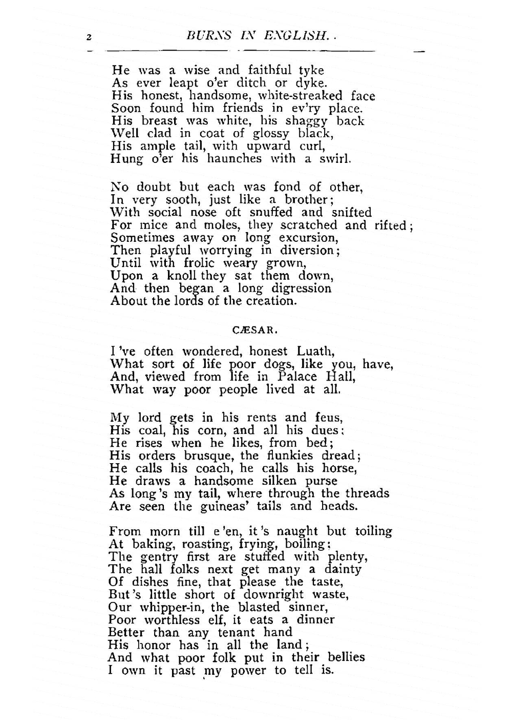 Burns in English. Select poems of Robert Burns | Robert Burns