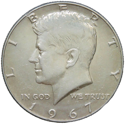 США 1/2 доллара (50 центов) 1967 Кеннеди (XF)