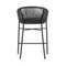Полубарный стул Yanet черный