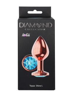 Diamond Topaz Shine L - Анальная Пробка, Розовое Золото