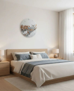 Интерьерные часы ручной работы подарочные из смолы