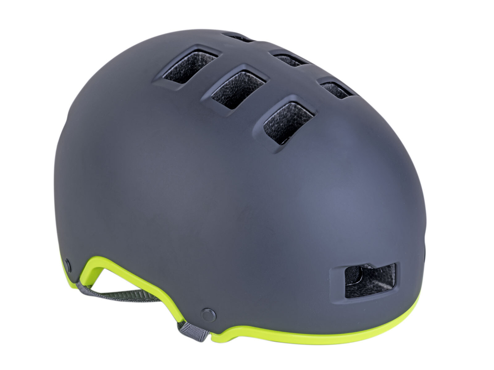 Шлем универсальный ВМХ/FREESTYLE Lynx X9 HARD SHELL 191 MattBlk/Yell-Neon 10 отверстий суперпрочный чернo-неоново желт. 54-58см AUTHOR