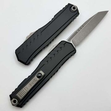 Нож фронтальный, автоматический Microtech Cypher II S/E Apocalyptic Standard - сталь М390МК, рукоять алюминий