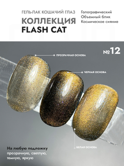 Гель-лак FLASH CAT 12