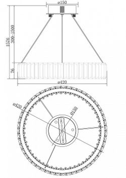Подвесной светильник Freya Tier FR5257PL-L17CH