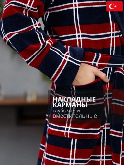 Махровый мужской халат