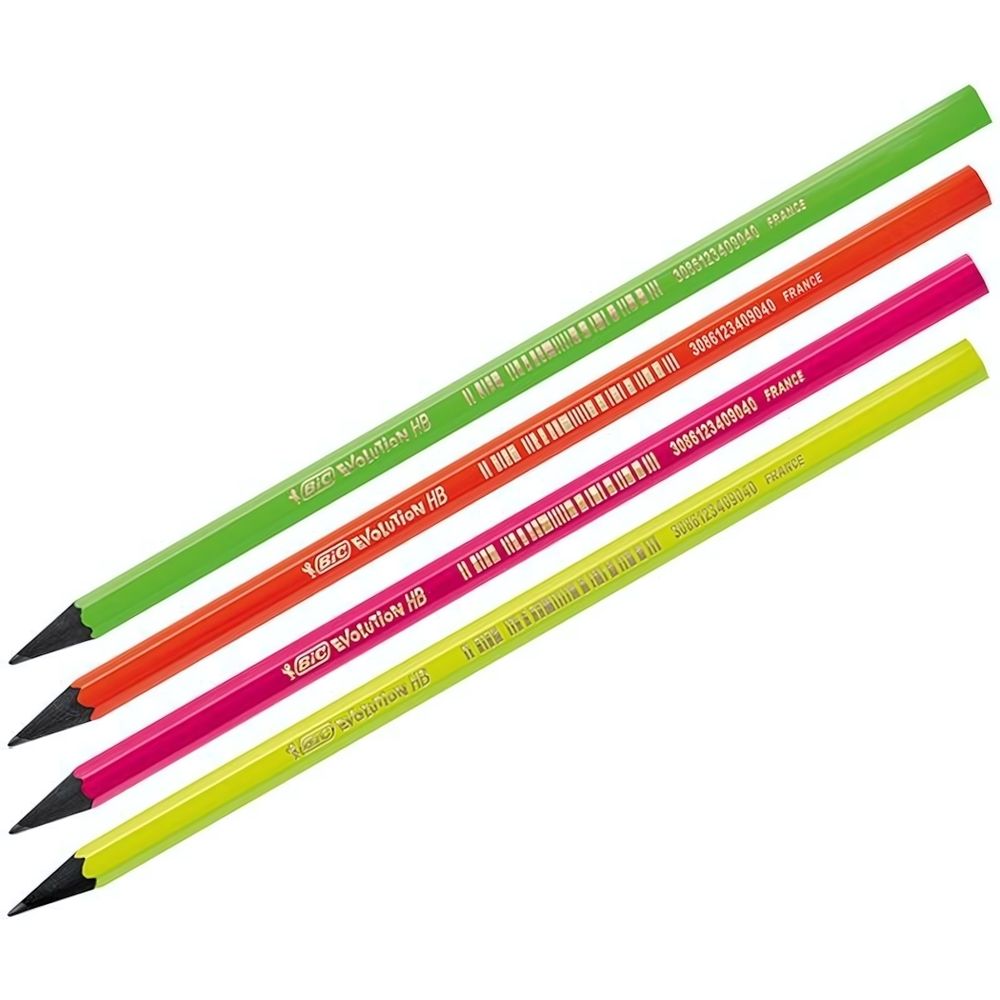 Карандаш ч/г Bic &quot;Evolution Fluo&quot; HB, заточен. (Bic)