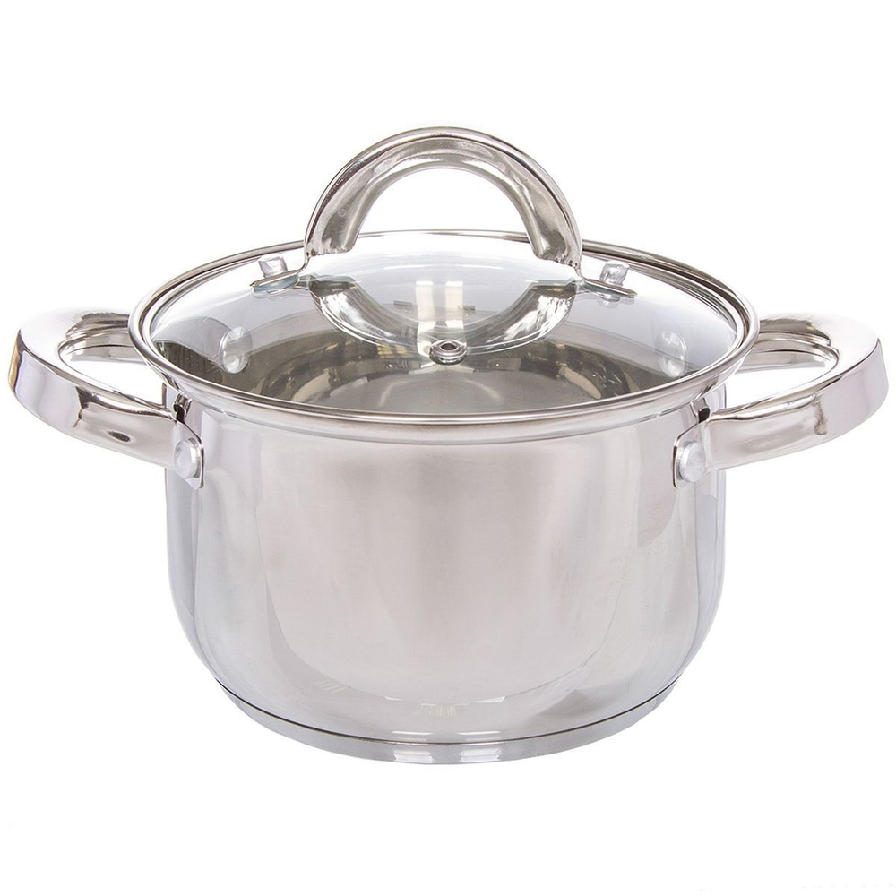 Кастрюля нерж, 2 л, с крыш, DNN2, SD-4268-16