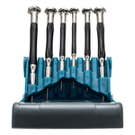 Набор отверток для точной механики, CrMo, металлические обрезиненные рукоятки, 6 шт, бокс трансформер Gross