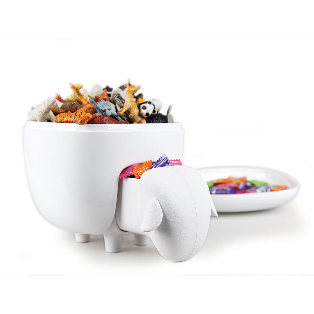 Держатель для ватных дисков sheep, белый с белой крышкой