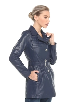 Плащ женский из натуральной кожи Турция