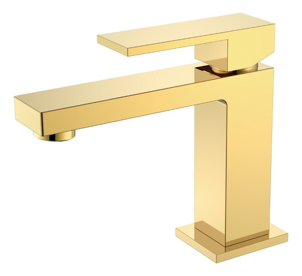 Boheme Cмеситель для умывальника Qubic Shine Gold