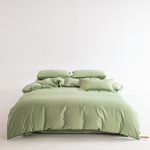 КПБ Однотонный Сатин Элитный на резинке OCER012, Евро, 4 наволочки, простынь 140*200*30