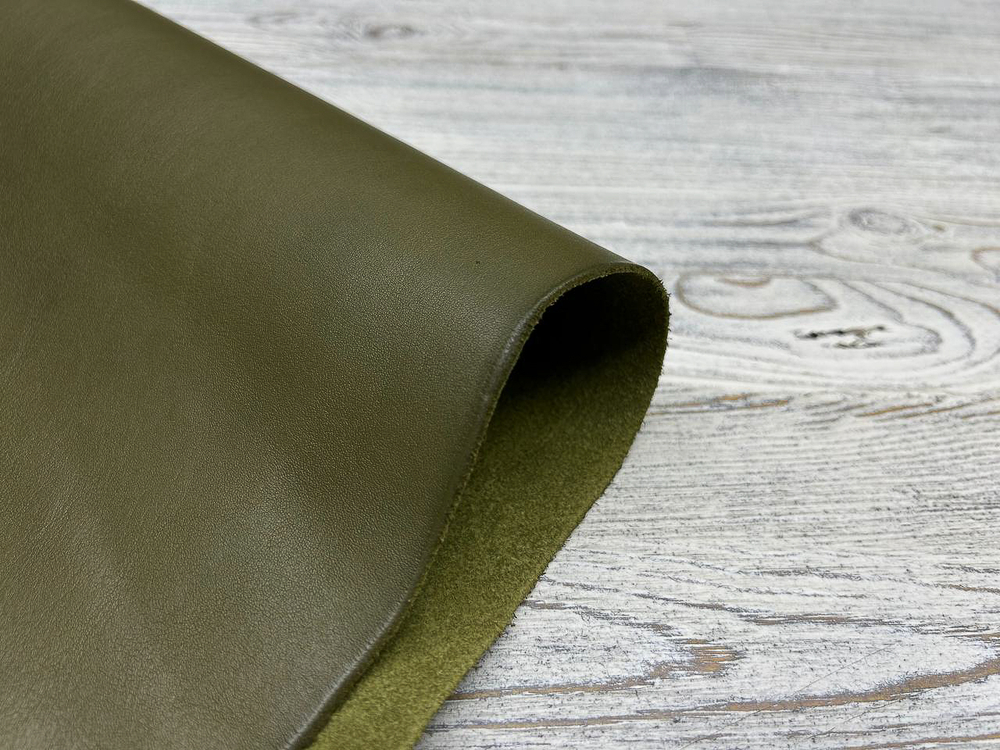 Vacchetta Extrella Oliva (1,4-1,6 мм), цв. Оливковый, натуральная кожа