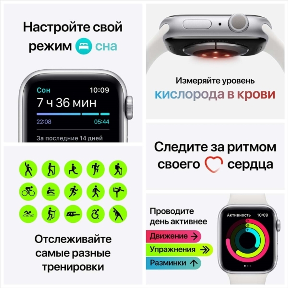 Часы Apple Watch Series 6 40 mm Blue Aluminum Case/Deep Navy Sport Band
