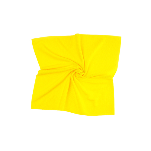 Микрофибра для стекол без оверлока коротковорсная 40*40см, 350 гр/м2 Shine Systems Edgeless  Желтая