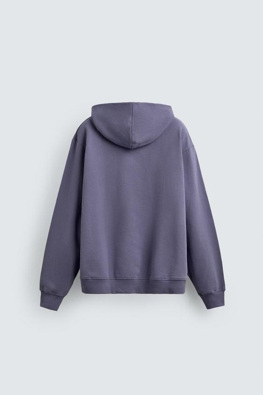 ZARA БАЗОВОЕ ХУДИ С КАПЮШОНОМ, СВЕТЛО-СЕРЫЙ