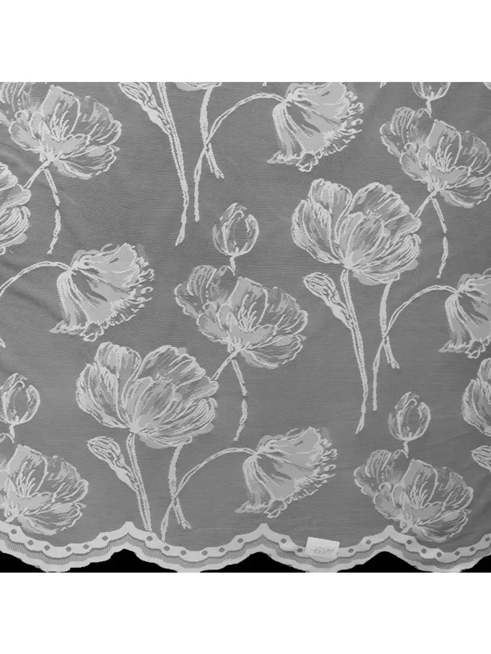 Тюль белая сетка Жаккард 270х300 см