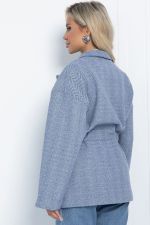 Пальто- пиджак (серо-голубое) П11549 LT Collection