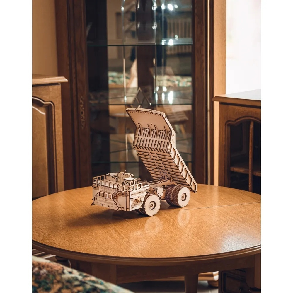 Белаз 75710 от Eco Wood Art - Деревянный конструктор, 3D пазл, Сборная механическая модель