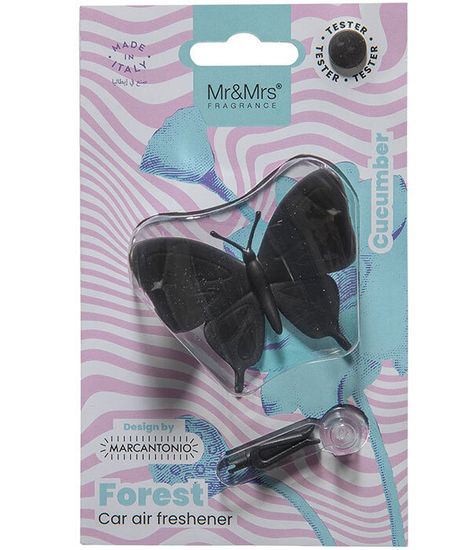 Аромадекор для автомобиля и дома FOREST БАБОЧКА (экзотический огурец) в блистере, Mr&Mrs Fragrance