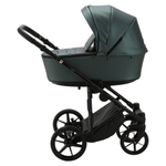 Детская коляска Adamex Zico Deluxe 2 в 1 Z-SM15 Т.ЗЕЛ. КОЖА