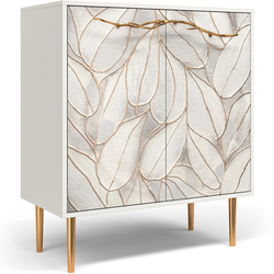 Комод Арт Стайл с 2 полками Айс Амбер