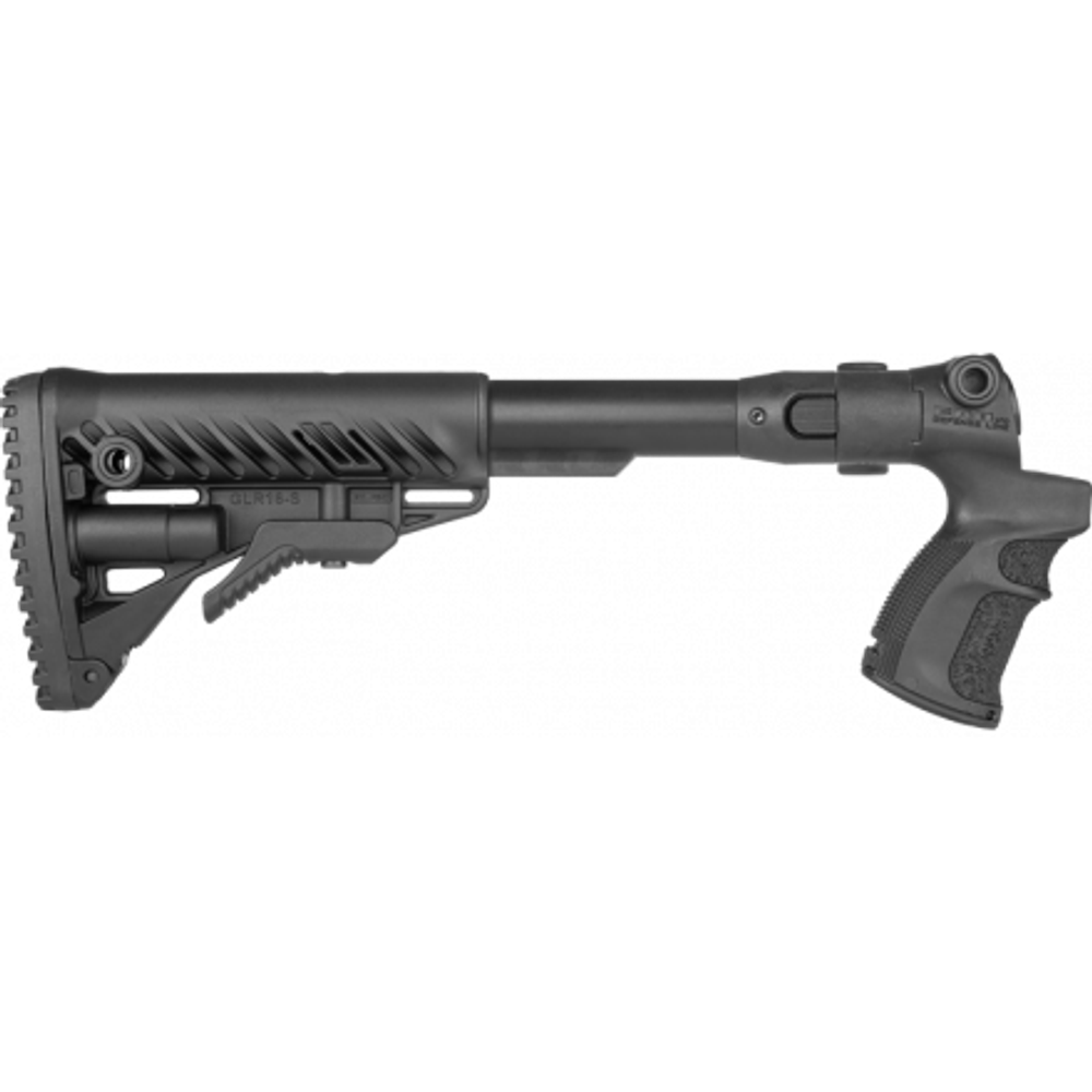 Телескопический приклад AGMF 500 FK Mossberg 500/590, Maverick 88, черный, FAB-Defense