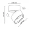 ST651.432.09 Светильник потолочный поворотный Черный LED 1*9W 3000K 720Lm Ra>90 120° IP20 D85xH87 17 Накладные светильники