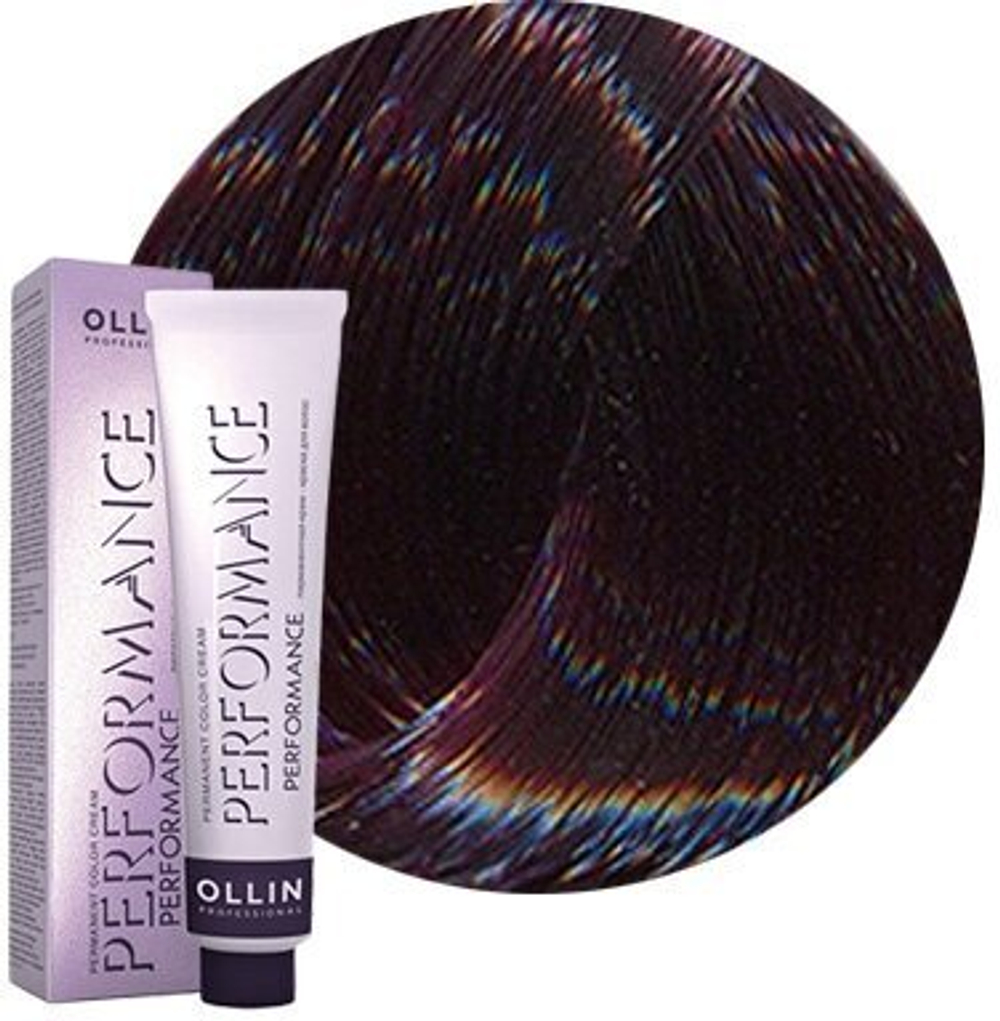 OLLIN PERFORMANCE 6/22 темно-русый фиолетовый 60мл Перманентная крем-краска для волос