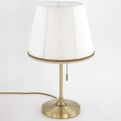 Citilux Линц CL402730 Настольная лампа бронза с белым абажуром