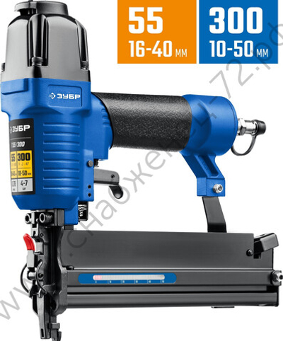 ЗУБР Т80, скобы тип 80 (6 - 16 мм), пневматический степлер (скобозабиватель), Профессионал (31938)