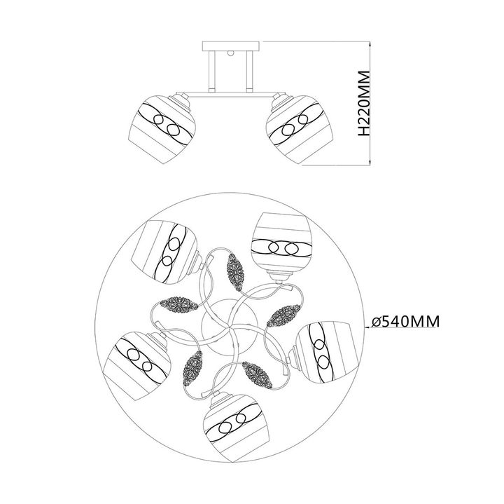 Потолочная люстра Escada Aiva 1110/5PL