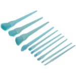 Кисти для макияжа 10шт «ДИ МАРКО», цвет голубой, 11*19/17см