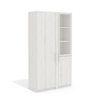 Гардероб и стеллаж со стеклом вариант №3 ТАЙМС (TIME S)