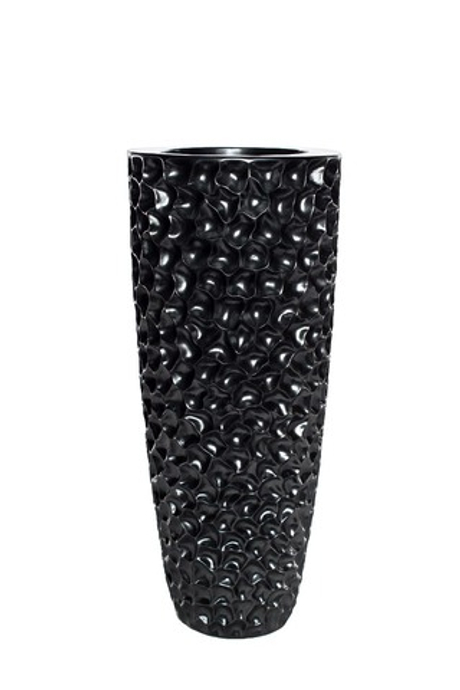 Кашпо для цветов напольное 36х86см Garda Decor жемчужно-черное