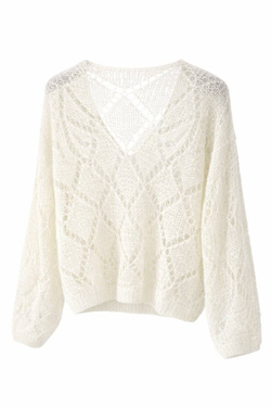 MOHAIR кофта -  белый