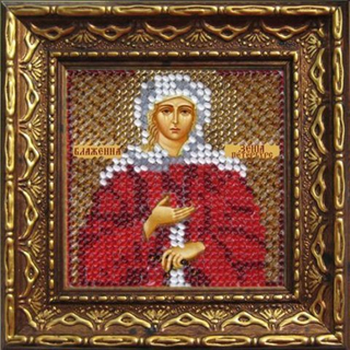 "Икона Св.Блж. Ксения Петербургская"-2043ДПИ вышивка