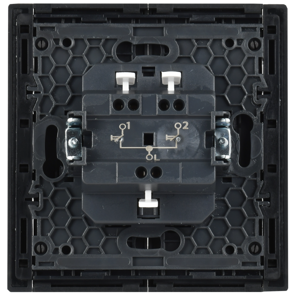 FORTE&PIANO Выключатель жалюзи 10А FP311 серый IEK