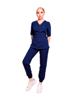 Джоггеры медицинские женские Mariita MA761 укороченные зауженного кроя, белый, 54