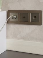 BRITE Розетка компьютерная RJ45 кат.6 РК11-БрШ шампань IEK