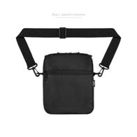 Сумка через плечо ТАЙНА черный/ белые вопросы