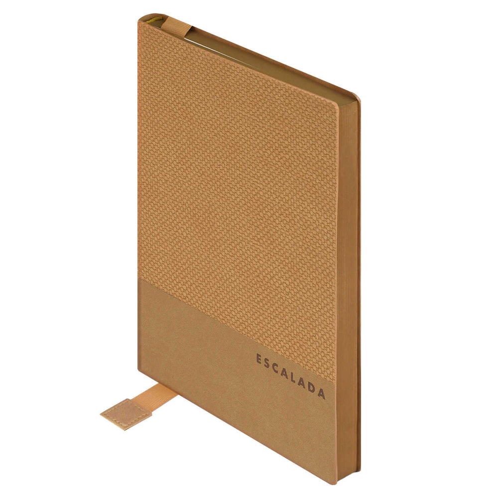 Ежедневник недатированный ESCALADA, А5, 160 л., арт. 70657/ 15 ПИКЕ МАКРО КОРИЧНЕВЫЙ (кожзам: 146x211 мм, мягкий переплёт, запаянный край, материал обложки: искусственная кожа "Виннер", искусственная кожа "Пике макро"; способ крепления блока: ниткошв