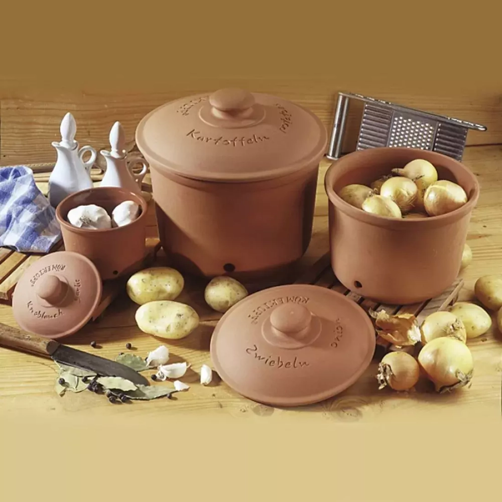 Емкость для хранения лука 20х21см Roemertopf Vorratstopfe терракотта